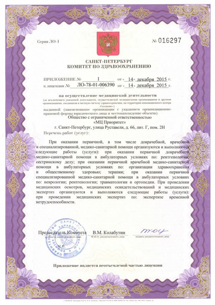 Лицензия или сертификат