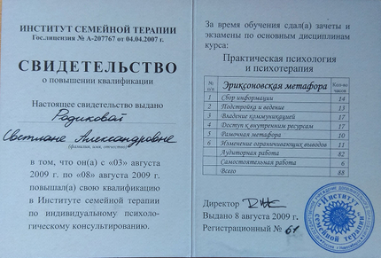 Лицензия или сертификат