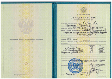 Лицензия или сертификат