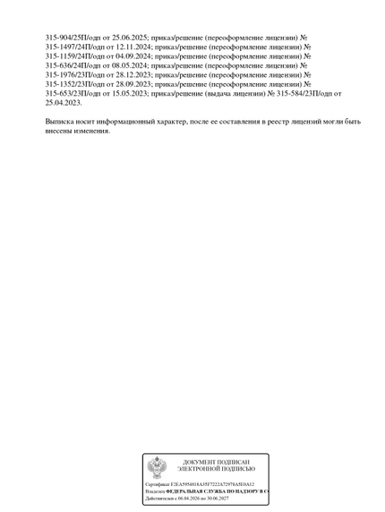 Лицензия или сертификат