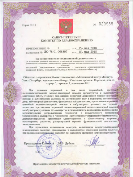 Лицензия или сертификат