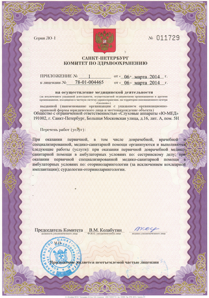 Лицензия или сертификат