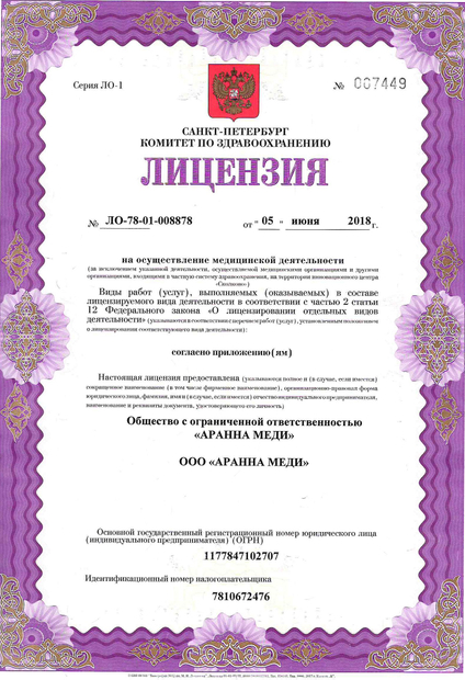 Лицензия или сертификат