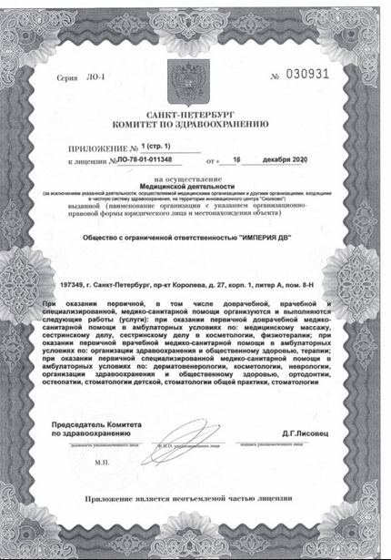 Лицензия или сертификат