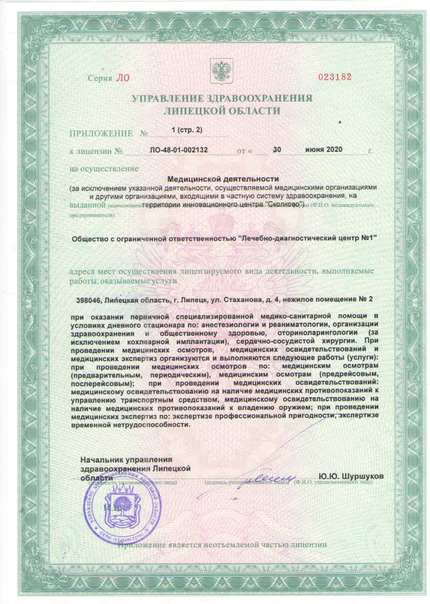 Лицензия или сертификат