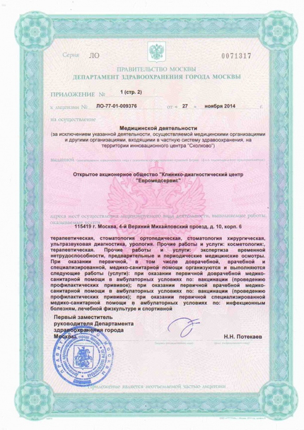 Лицензия или сертификат