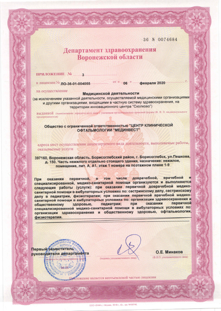 Лицензия или сертификат