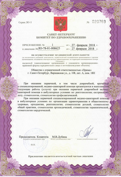 Лицензия или сертификат