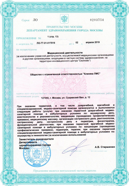 Лицензия или сертификат