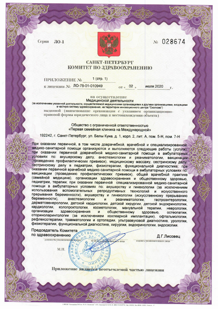 Лицензия или сертификат