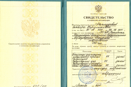 Лицензия или сертификат