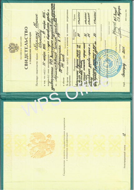 Лицензия или сертификат