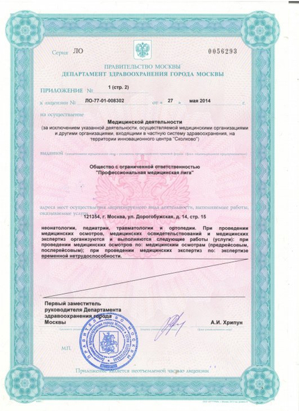 Лицензия или сертификат