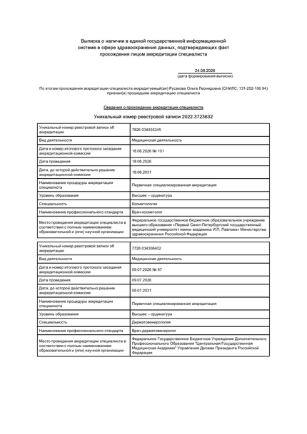 Лицензия или сертификат