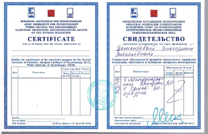 Лицензия или сертификат