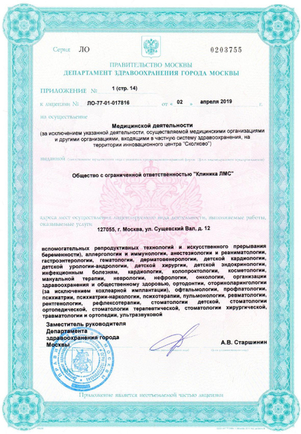 Лицензия или сертификат