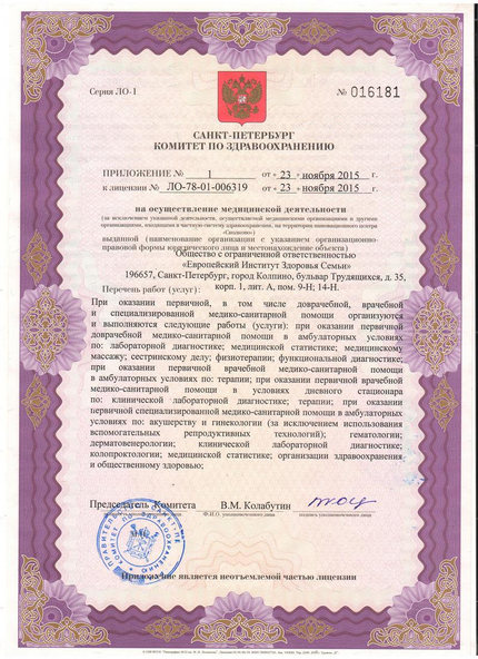 Лицензия или сертификат