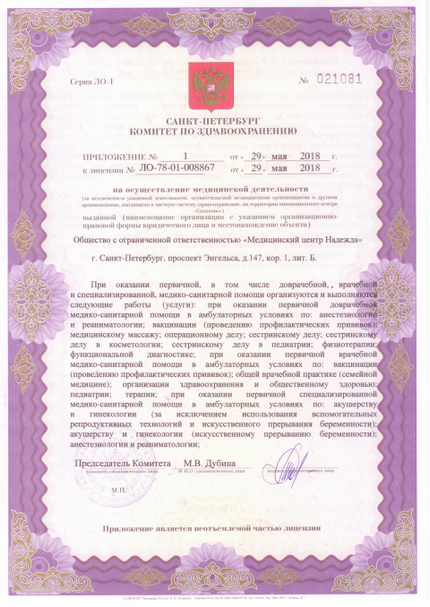 Лицензия или сертификат