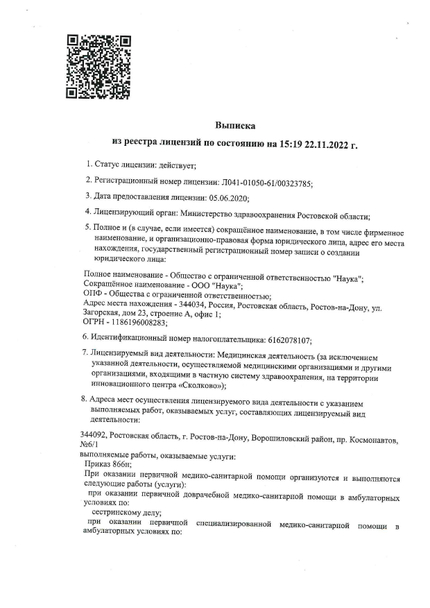 Лицензия или сертификат