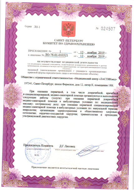 Лицензия или сертификат