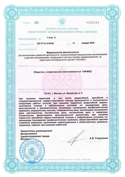 Лицензия или сертификат