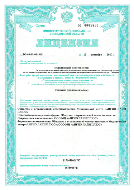 Лицензия или сертификат