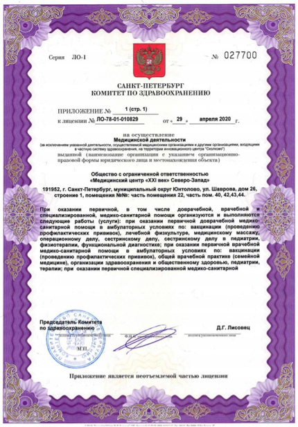 Лицензия или сертификат