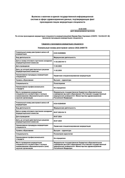 Лицензия или сертификат