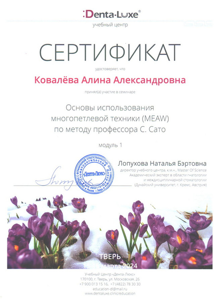 Лицензия или сертификат