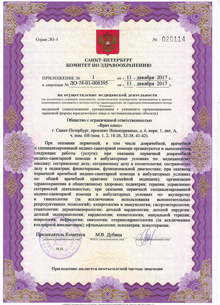 Лицензия или сертификат