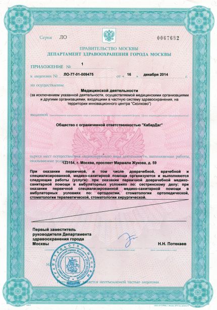 Лицензия или сертификат