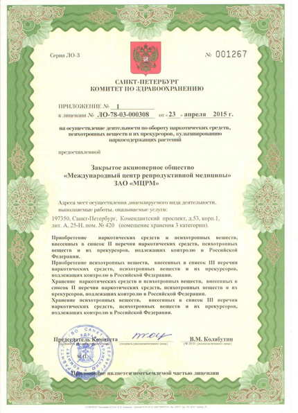 Лицензия или сертификат