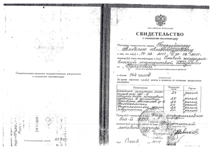 Лицензия или сертификат