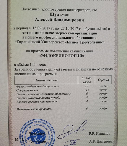 Лицензия или сертификат