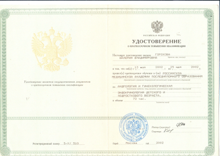Лицензия или сертификат