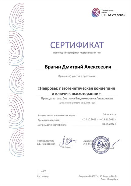 Лицензия или сертификат