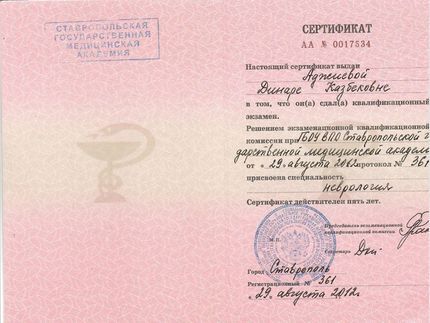 Лицензия или сертификат