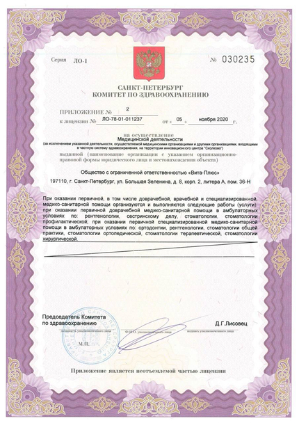 Лицензия или сертификат