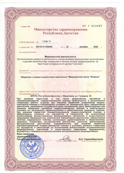 Лицензия или сертификат
