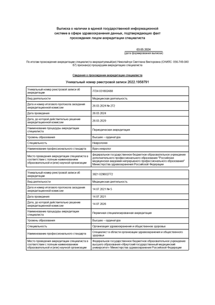 Лицензия или сертификат
