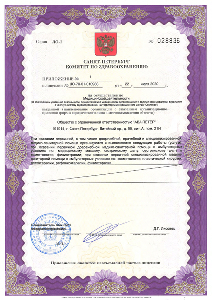 Лицензия или сертификат