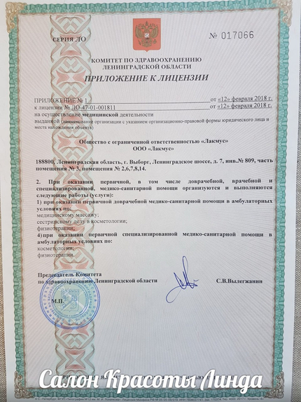 Лицензия или сертификат