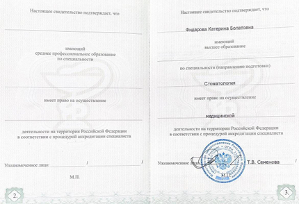Лицензия или сертификат