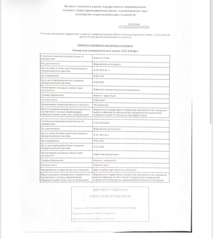 Лицензия или сертификат