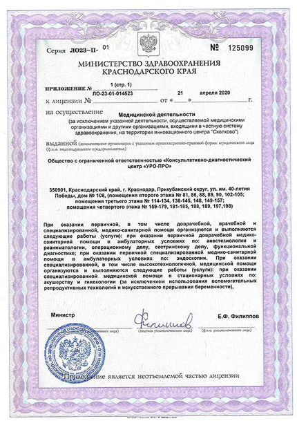 Лицензия или сертификат