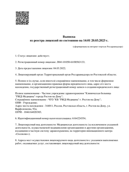 Лицензия или сертификат