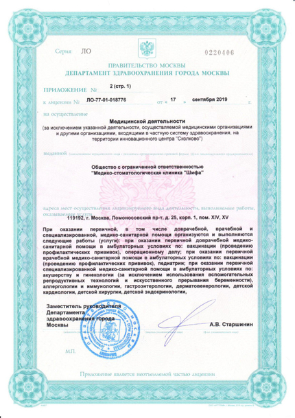 Лицензия или сертификат