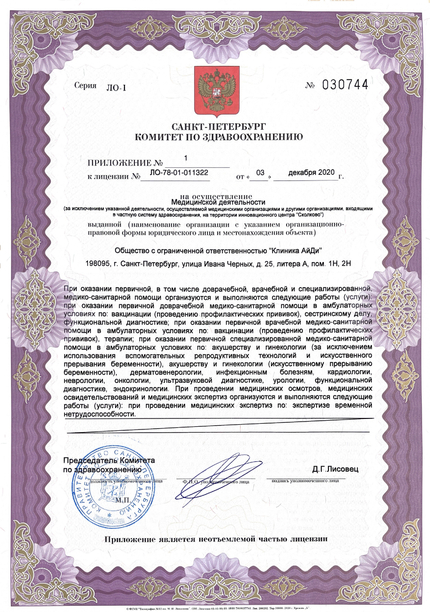 Лицензия или сертификат