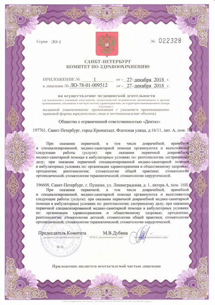 Лицензия или сертификат