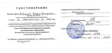 Лицензия или сертификат